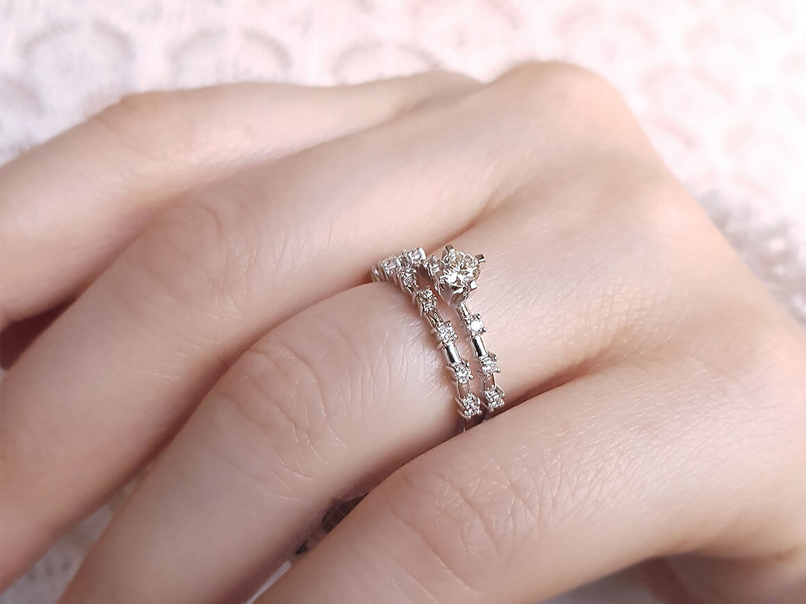 0.33 total carat diamond halo solitaire ring