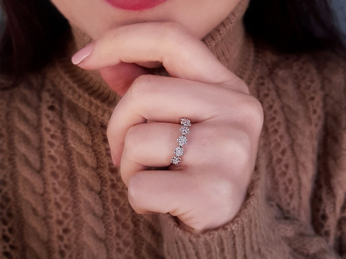 Porte-clés Diamant Ciel
