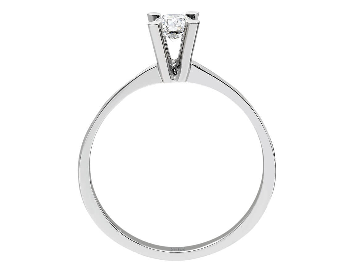 Bague solitaire diamant 0,27 carat