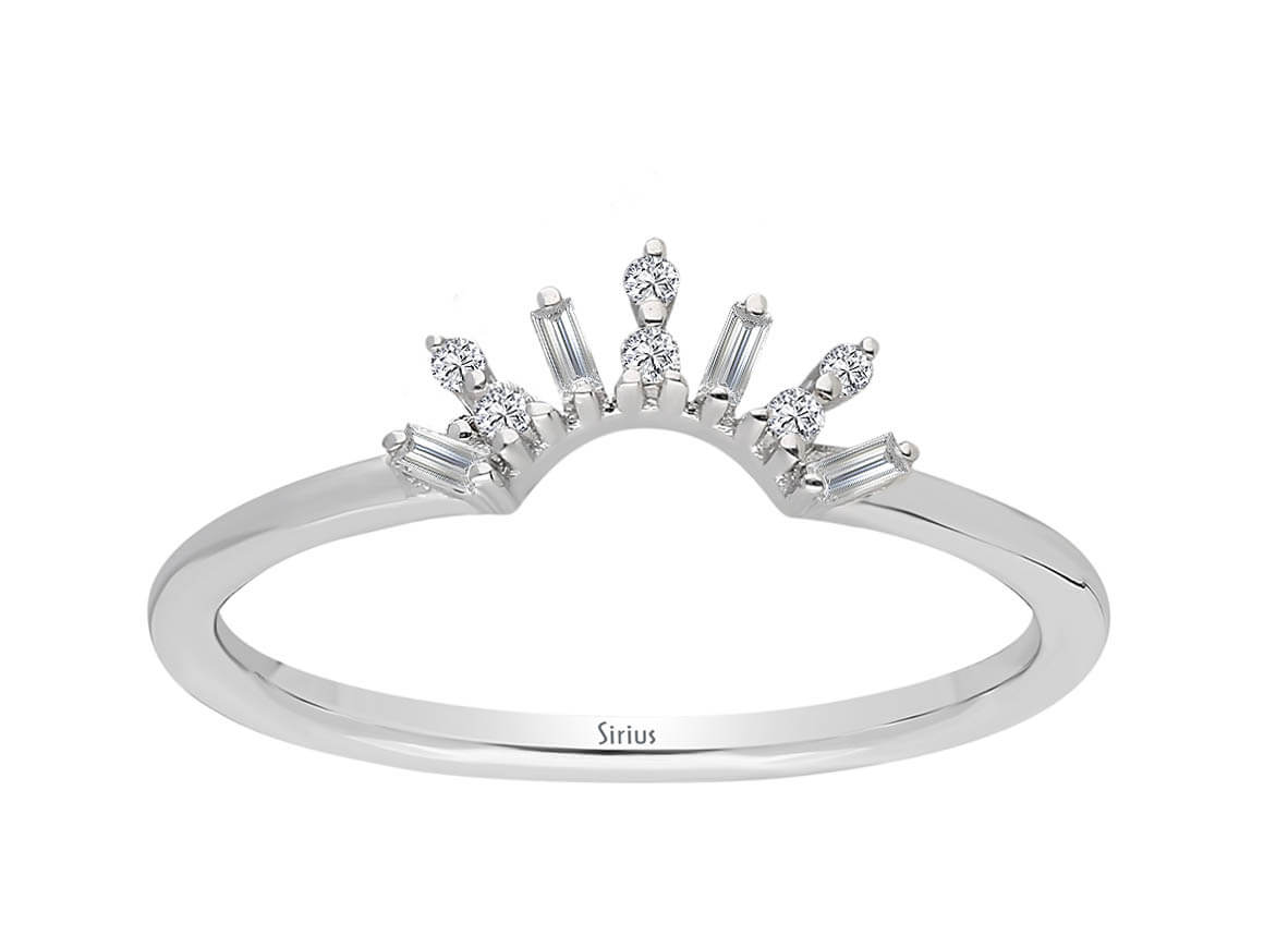 Bague Mezzaluna Diamant Baguette