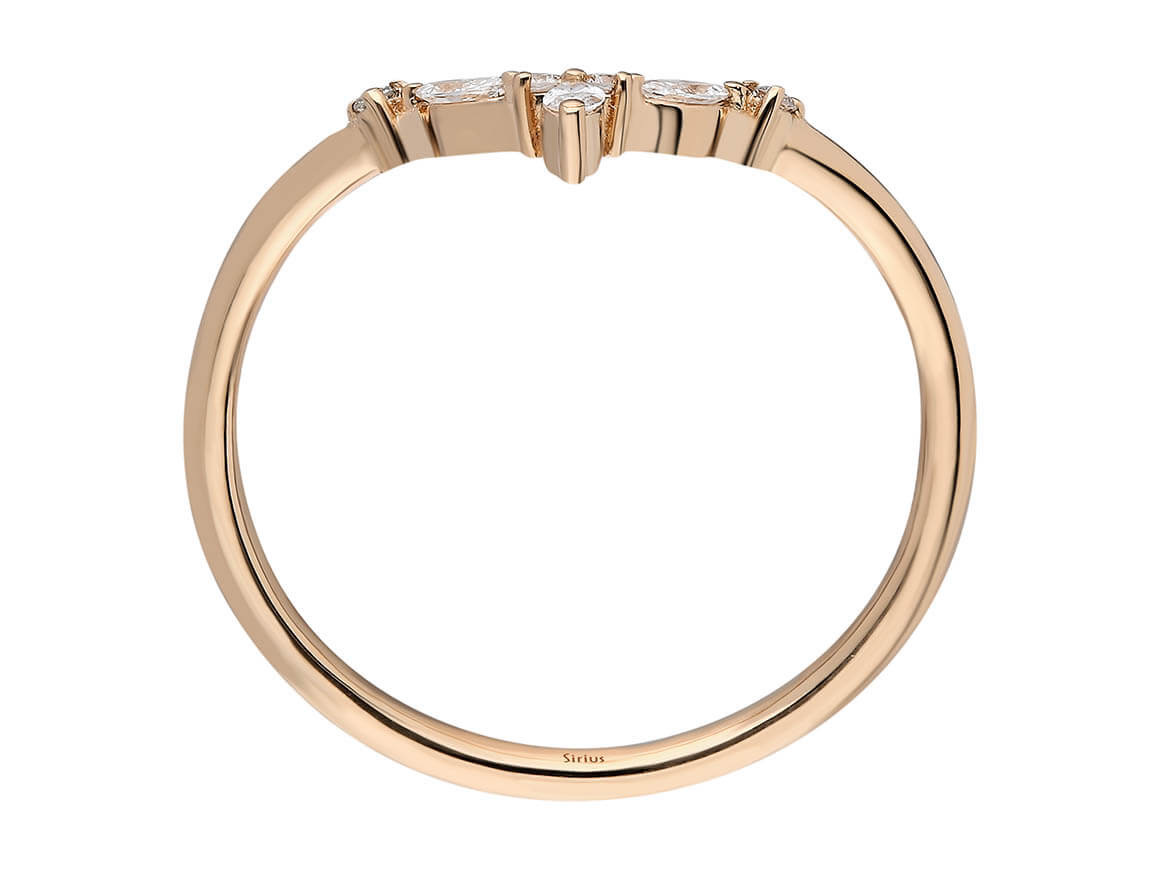 Bague Arwen en diamant marquise