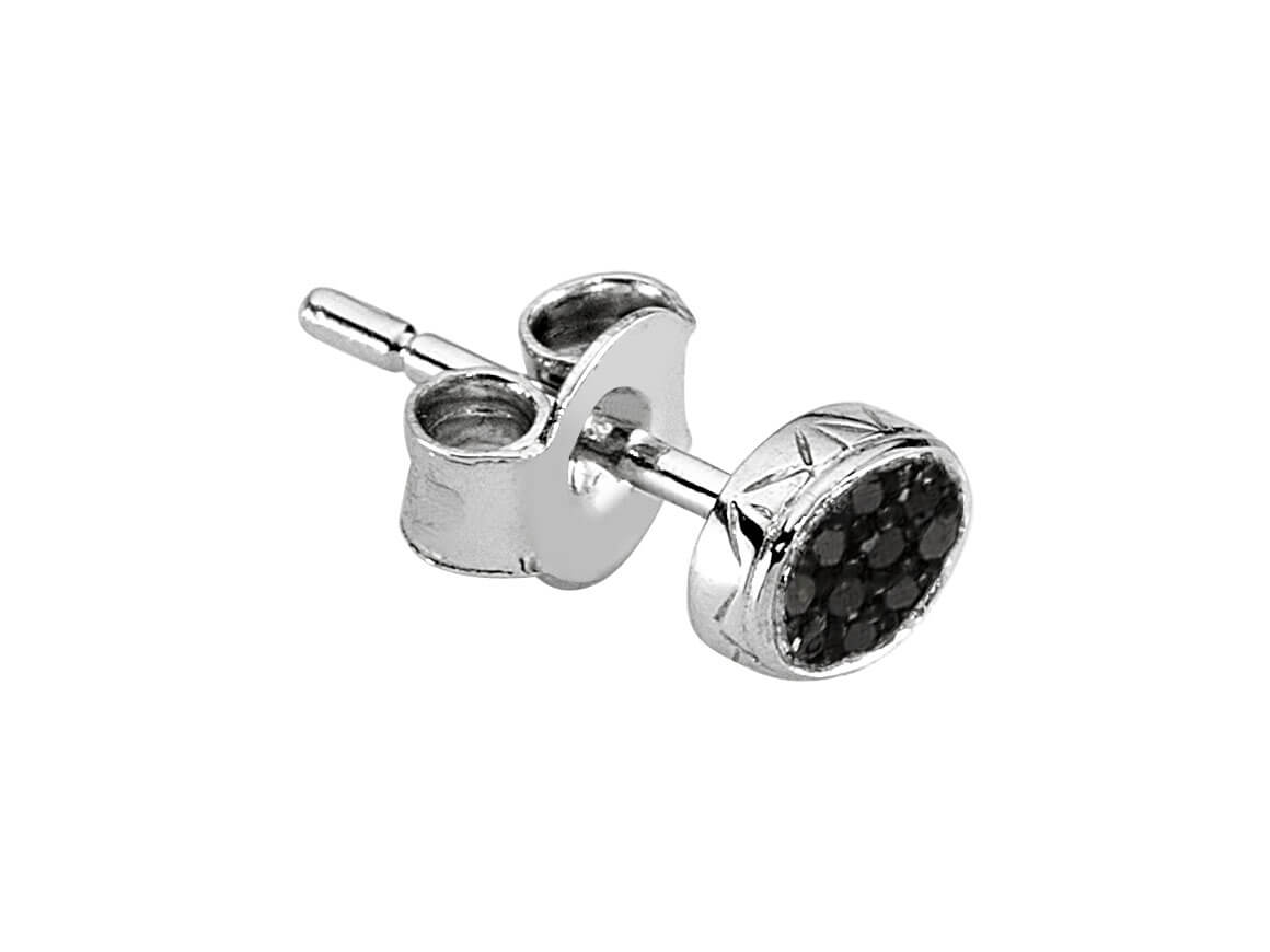 Black Diamond Men's Stud Earrings