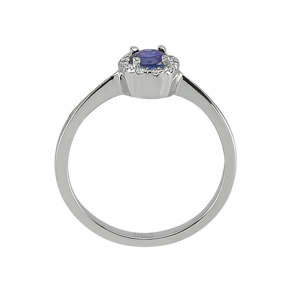 Bague diamant et saphir