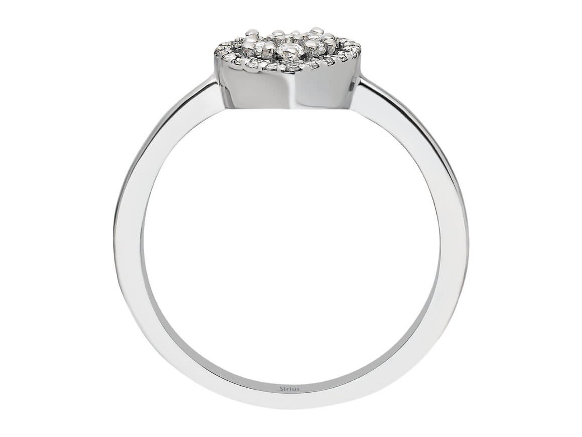 Bague coeur diamant