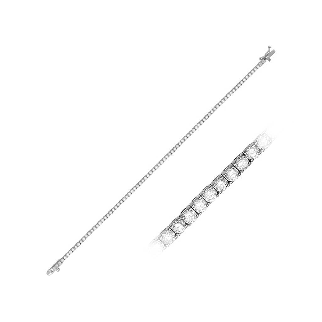 2.97 total carat diamond tennis bracelet