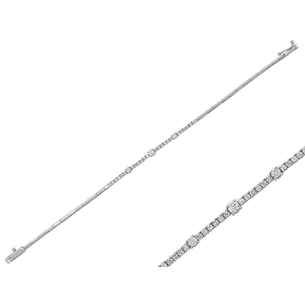 0.70 total carat diamond tennis bracelet