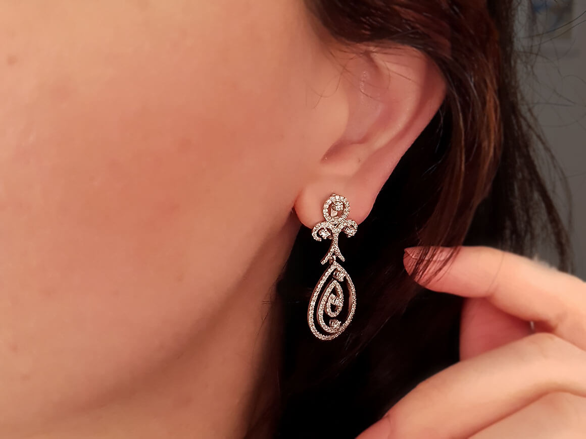 Diamond earrings
