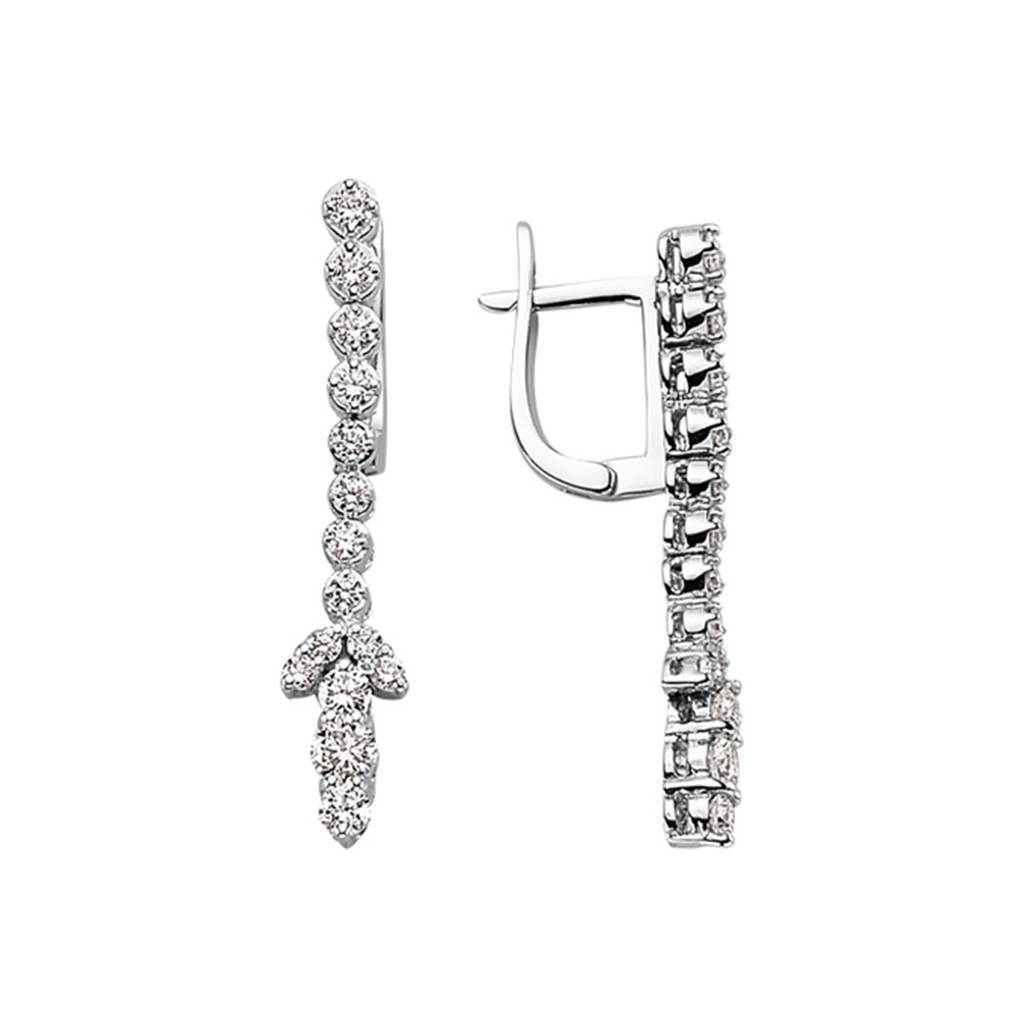 Boucles d'oreilles tennis diamant 1,66 carat