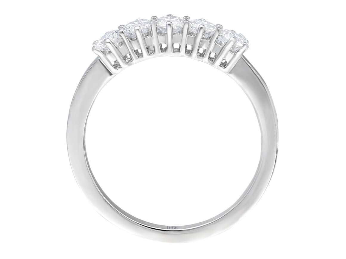 Alliance 5 pierres diamant 0,60 carat