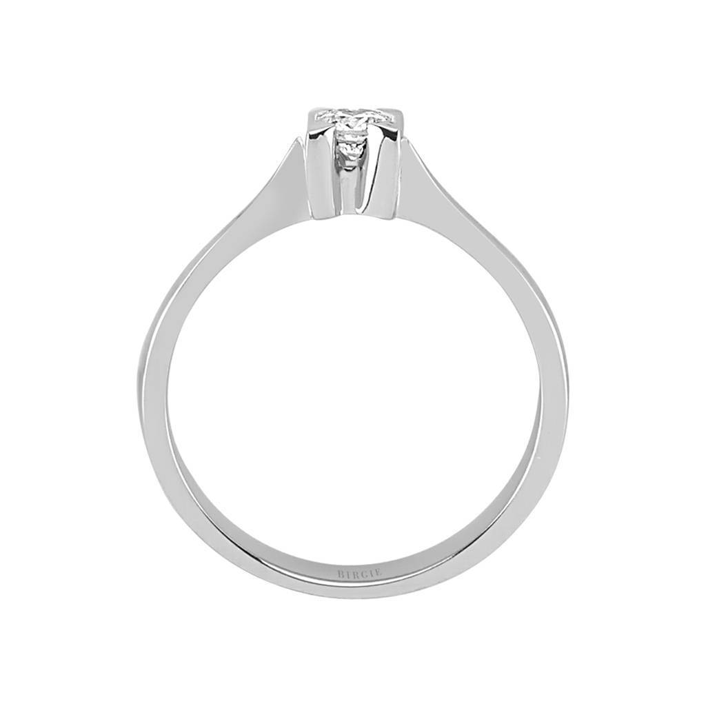 Bague solitaire diamant 0,14 carat