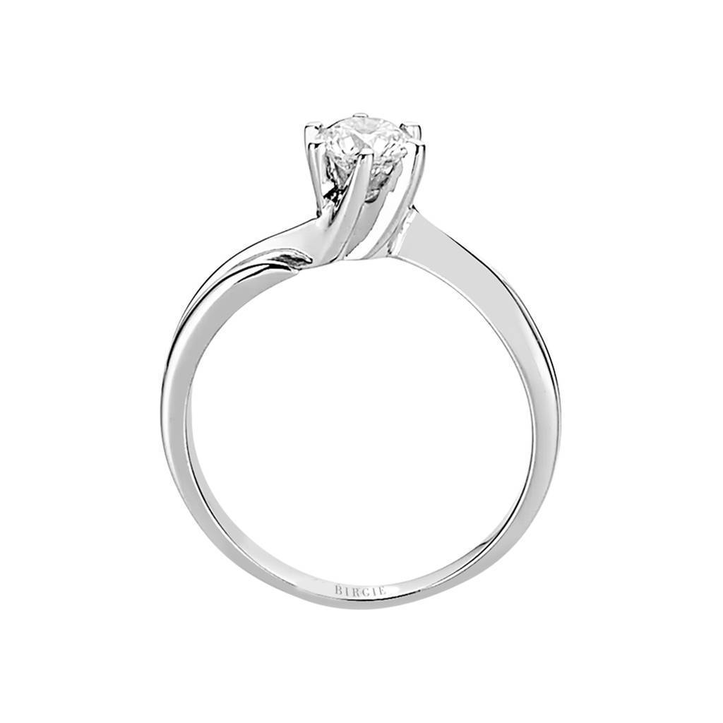Bague solitaire diamant 0,41 carat