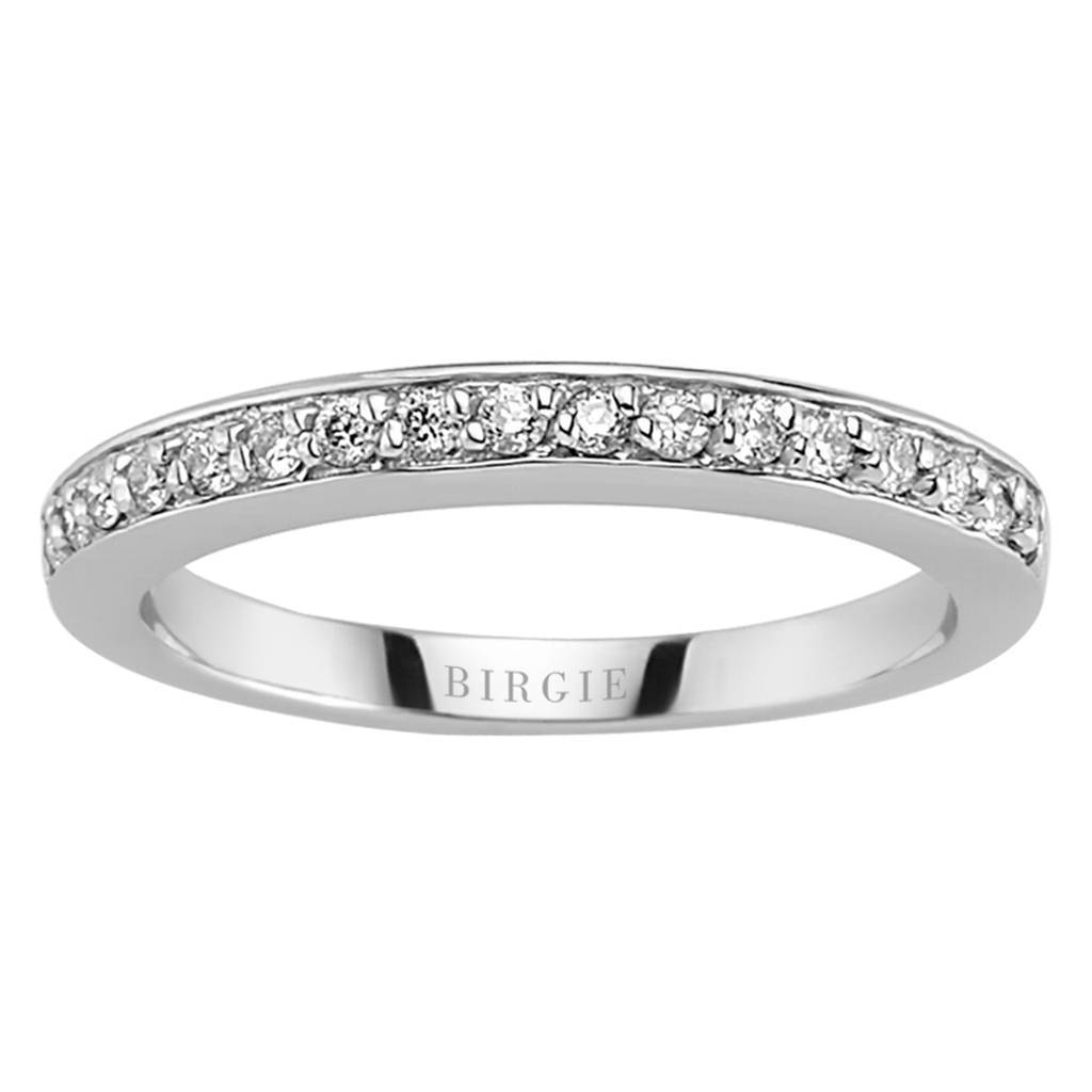 Bague d'éternité fine en pierre de diamant