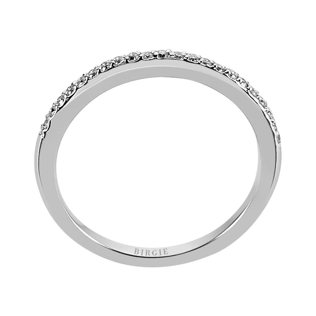 Bague d'éternité fine en pierre de diamant