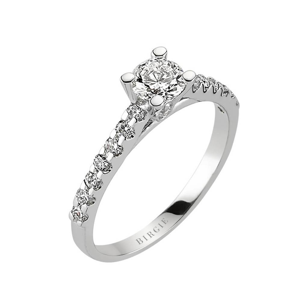 0.75 Carat Diamond Halo Engagement Ring