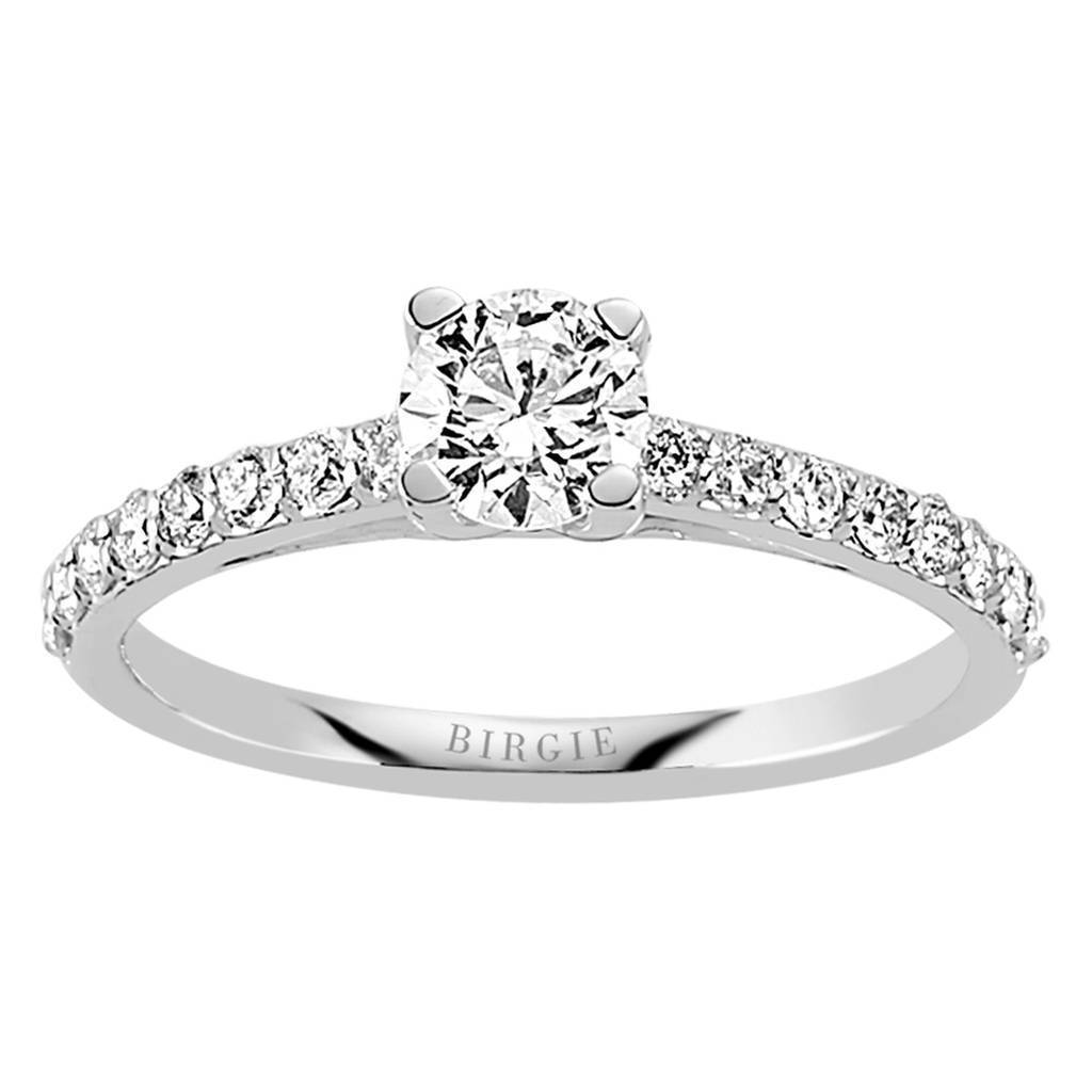 0.75 Carat Diamond Halo Engagement Ring