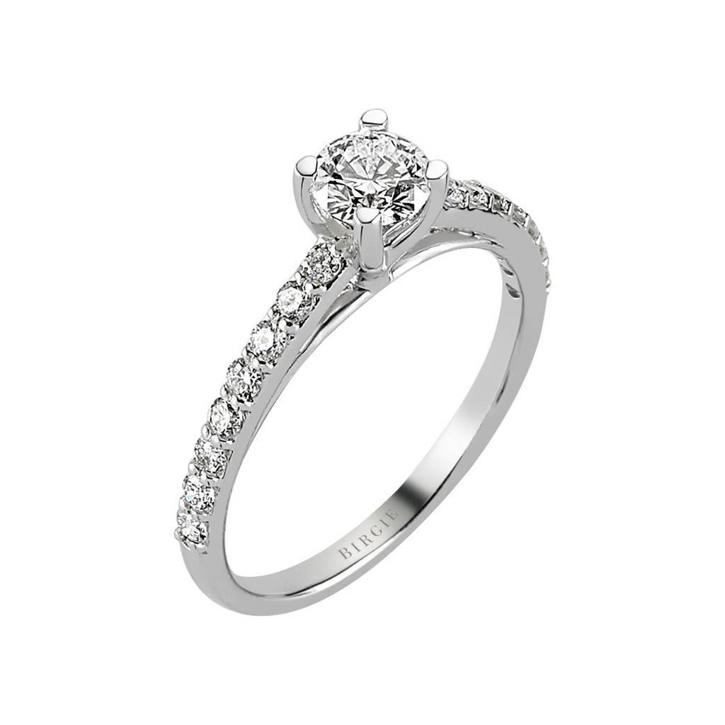 0.75 Carat Diamond Halo Engagement Ring