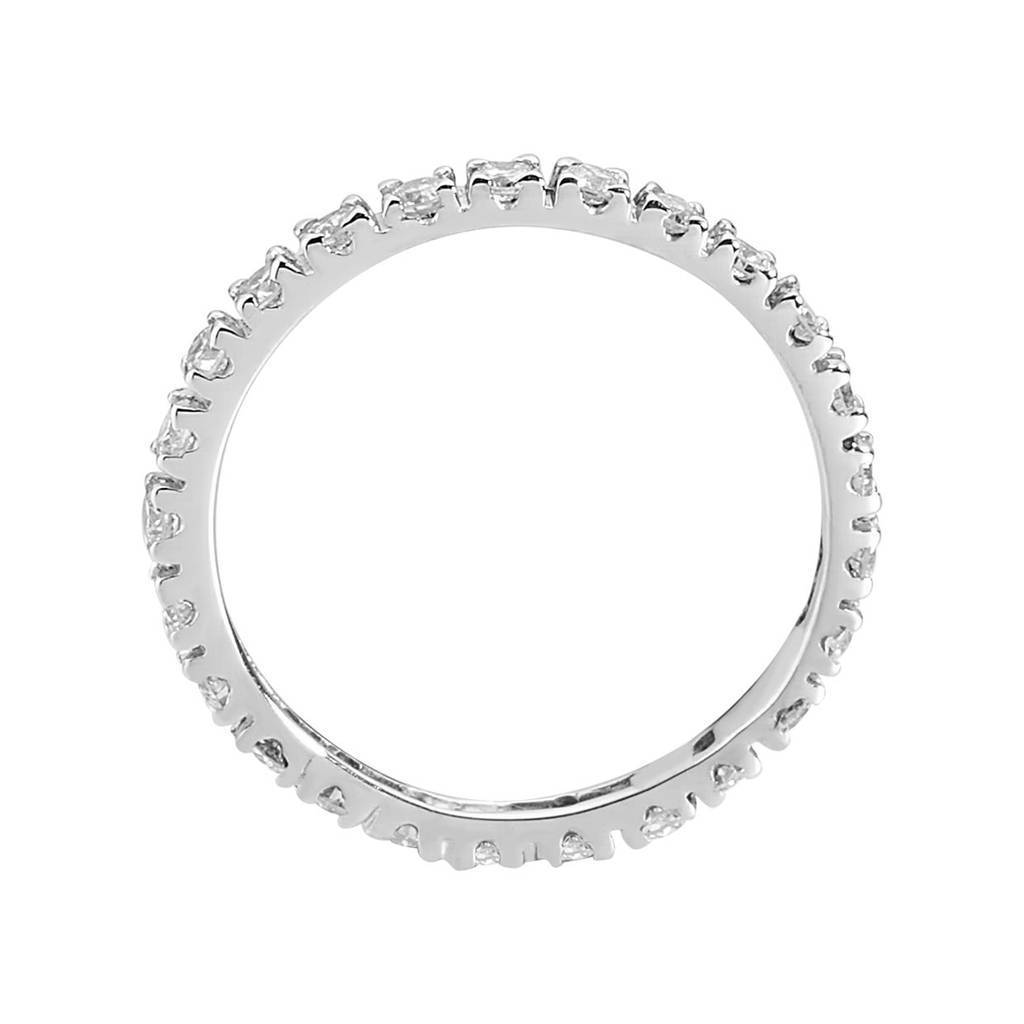 Bague de mariage d'éternité en diamant de 0,73 carat