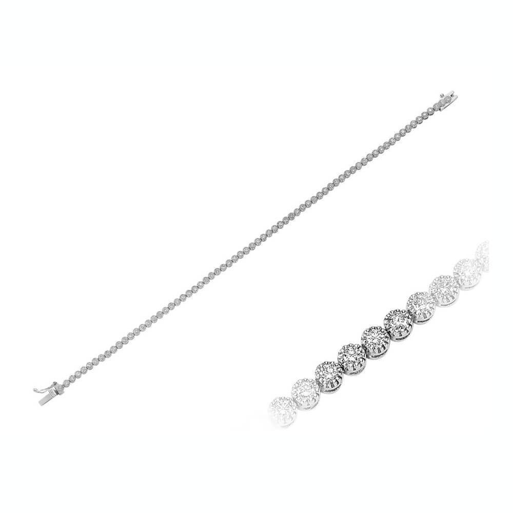 1.52 total carat diamond tennis bracelet
