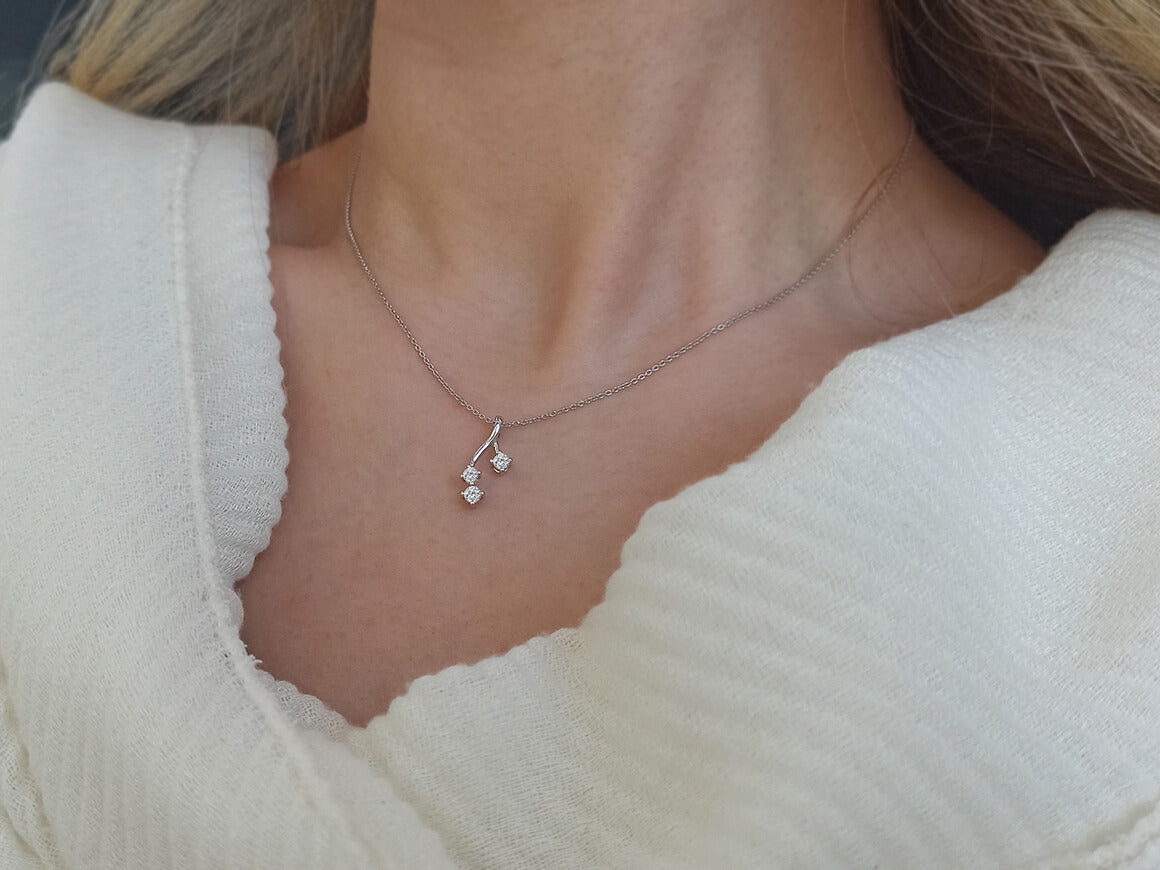 Collier Trilogie Diamant 0,25 Carat
