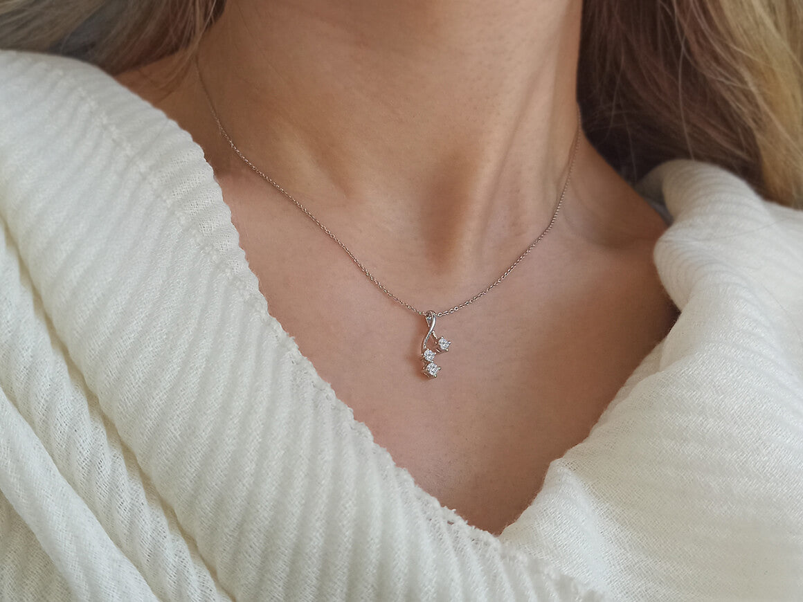 Collier Trilogie Diamant 0,25 Carat