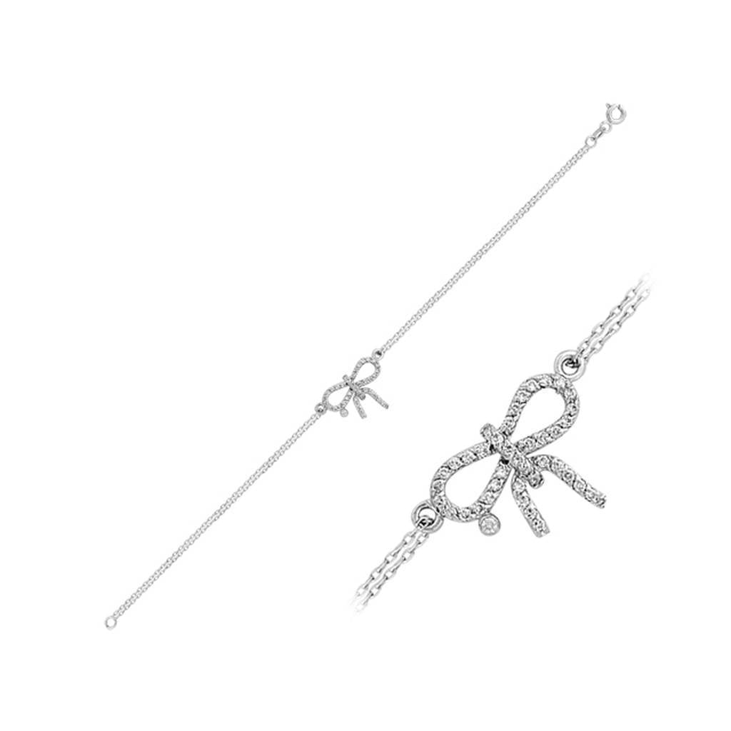 Diamond Bow Bracelet