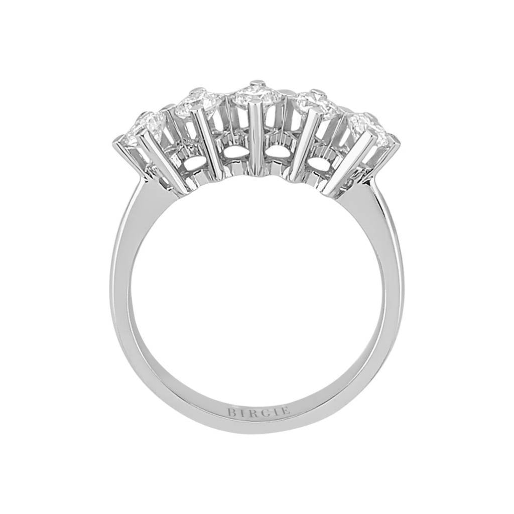 Bague de fiançailles 5 pierres diamant 0,70 carat