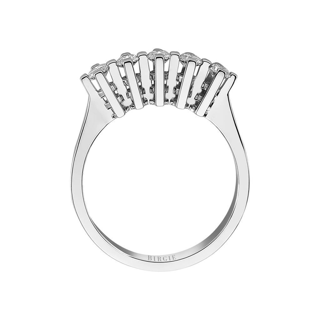 Bague de fiançailles 5 pierres diamant 0,40 carat