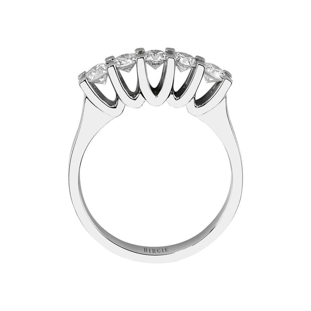 Bague de fiançailles 5 pierres diamant 0,72 carat
