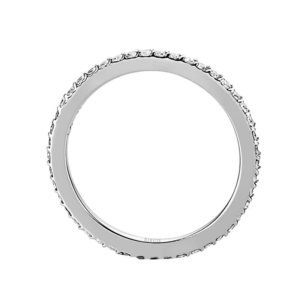 Bague de mariage d'éternité fine en diamant de 0,34 carat