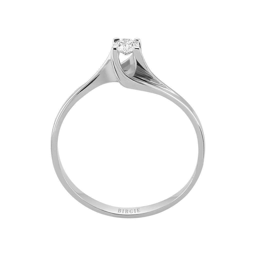 Bague solitaire diamant 0,14 carat