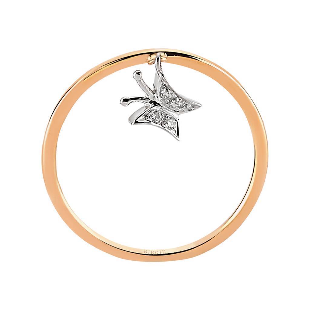 Bague papillon diamant