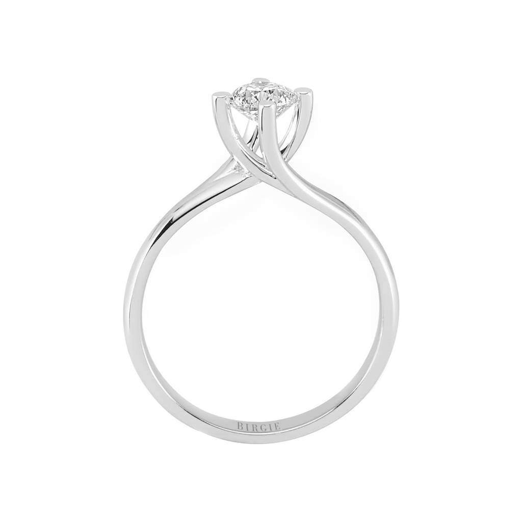 Bague solitaire diamant 0,49 carat