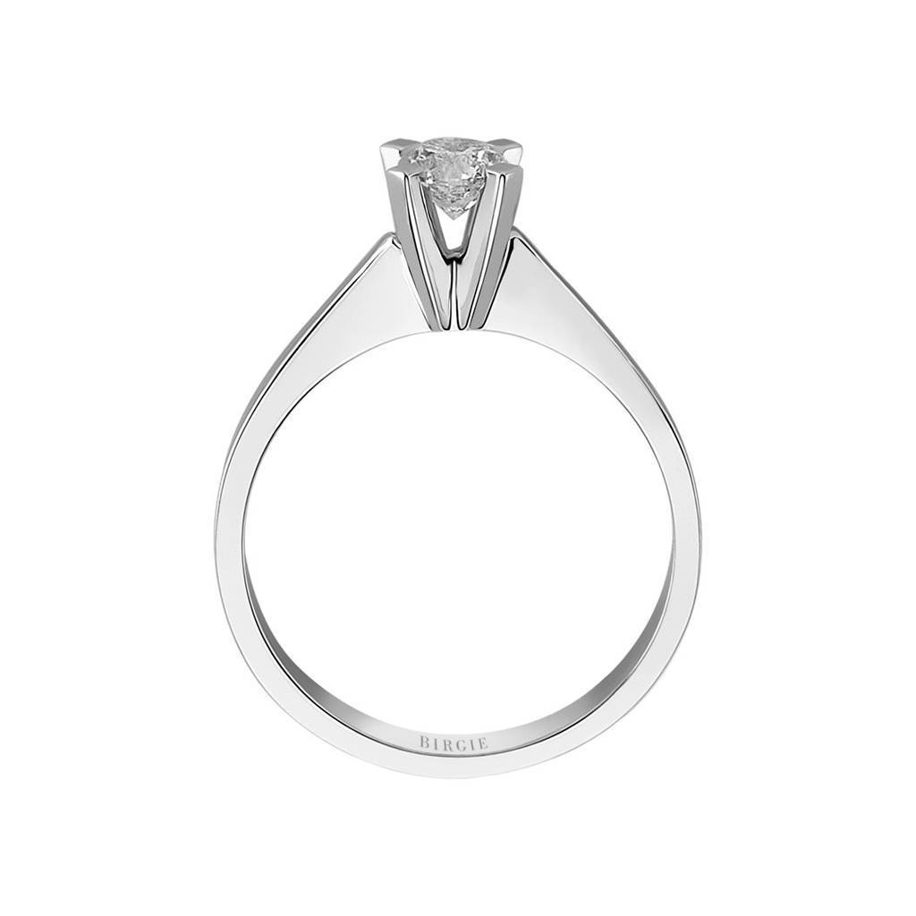 Bague solitaire diamant couleur G 0,41 carat