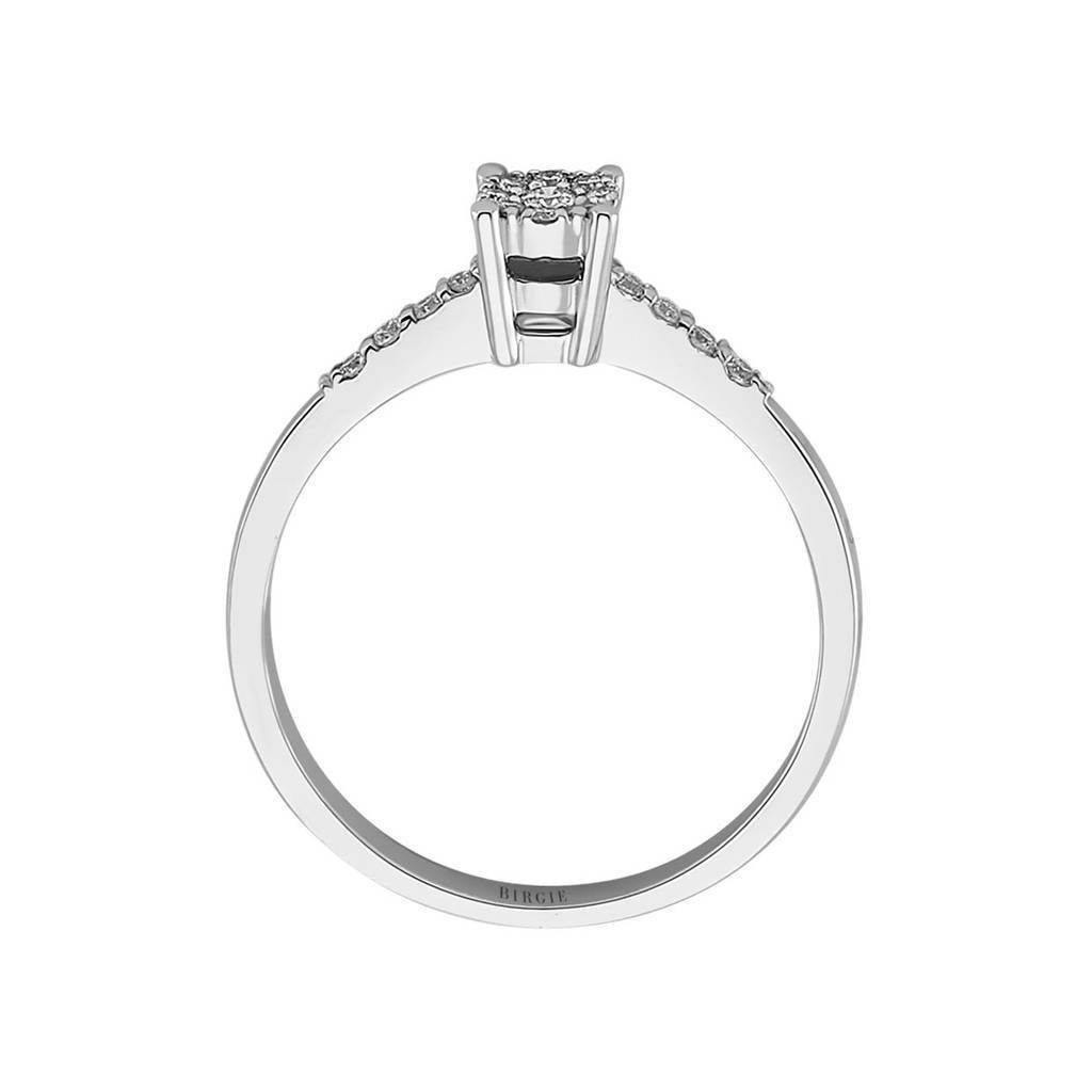 Total 0.15 Carat Diamond Engagement Ring