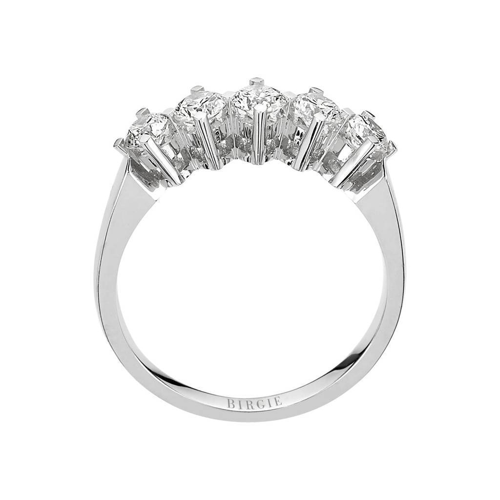 Bague de fiançailles 5 pierres diamant 0,73 carat