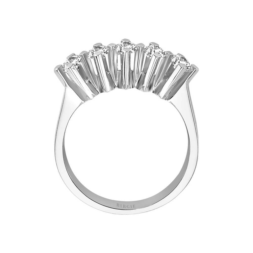 Bague de fiançailles 5 pierres diamant 0,74 carat