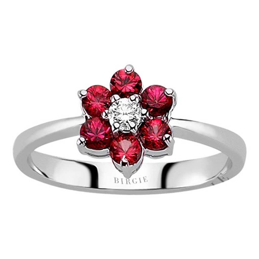 Bague Marguerite Diamants et Saphirs