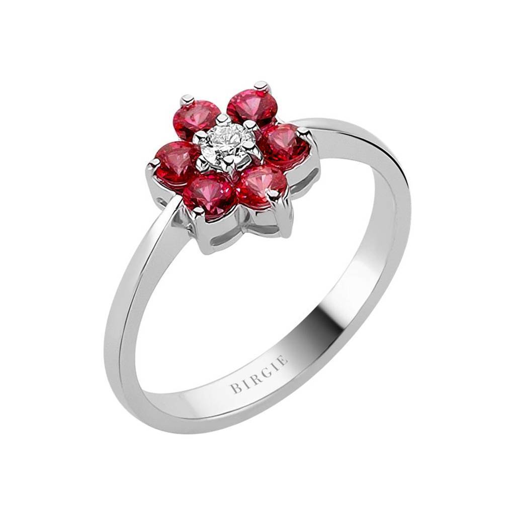 Bague Marguerite Diamants et Saphirs