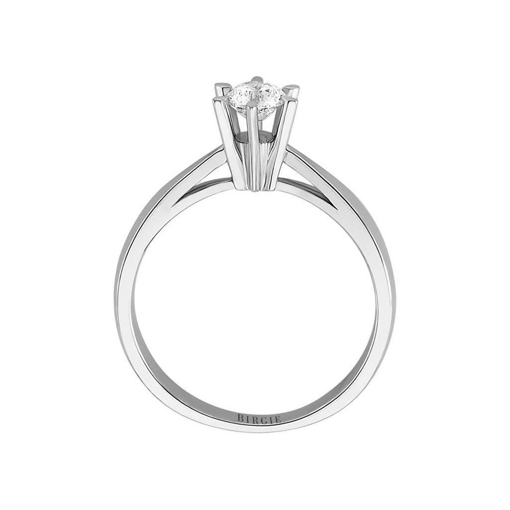 Bague solitaire diamant couleur G 0,33 carat