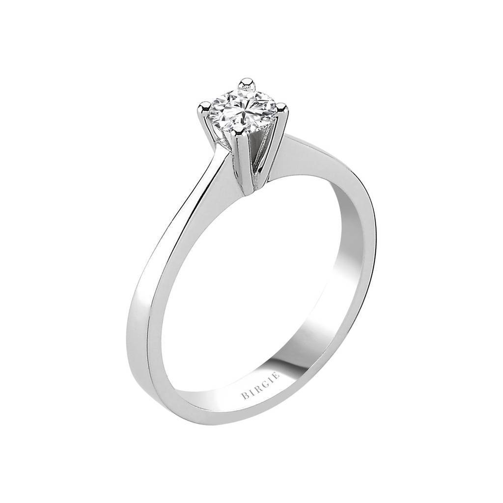 Bague solitaire diamant 0,34 carat
