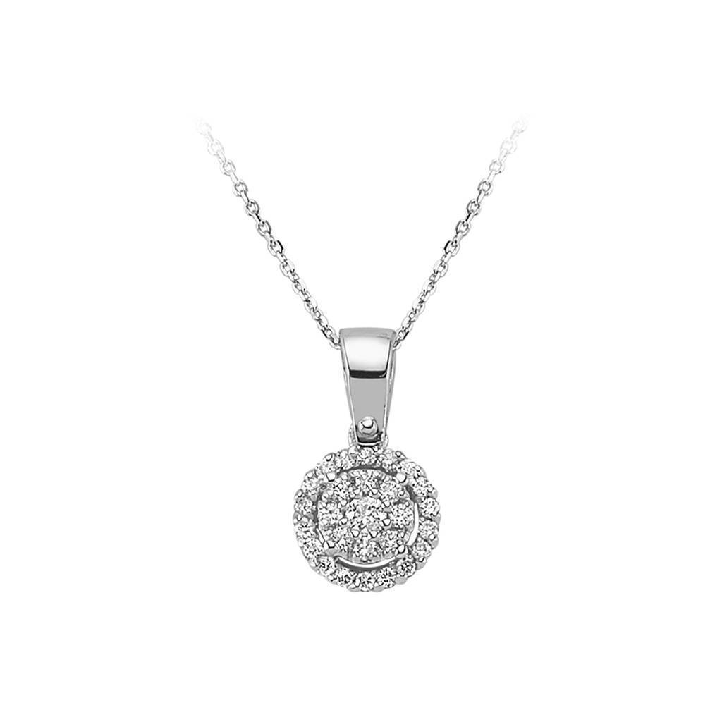 0.15 total carat diamond necklace