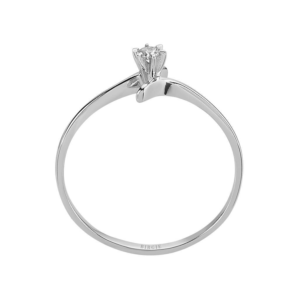 Bague solitaire diamant 0,05 carat
