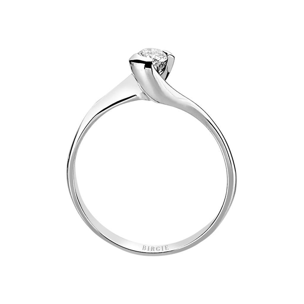 Bague solitaire diamant 0,17 carat