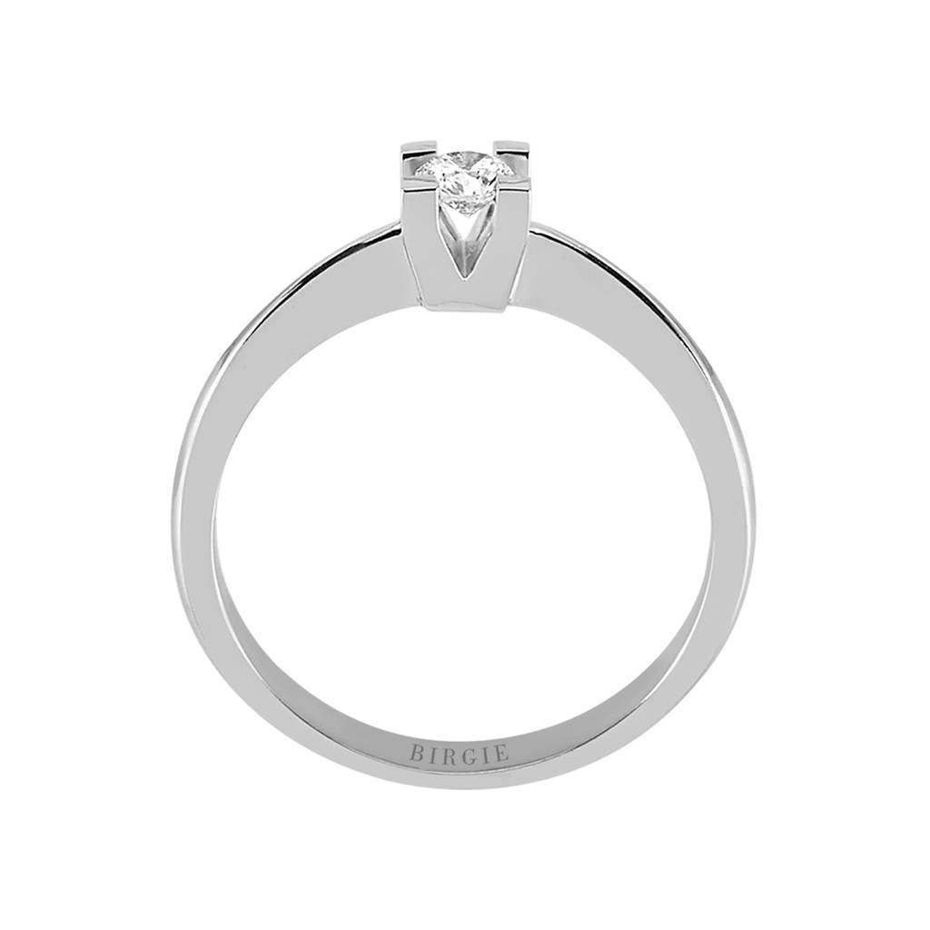 Bague solitaire diamant 0,17 carat