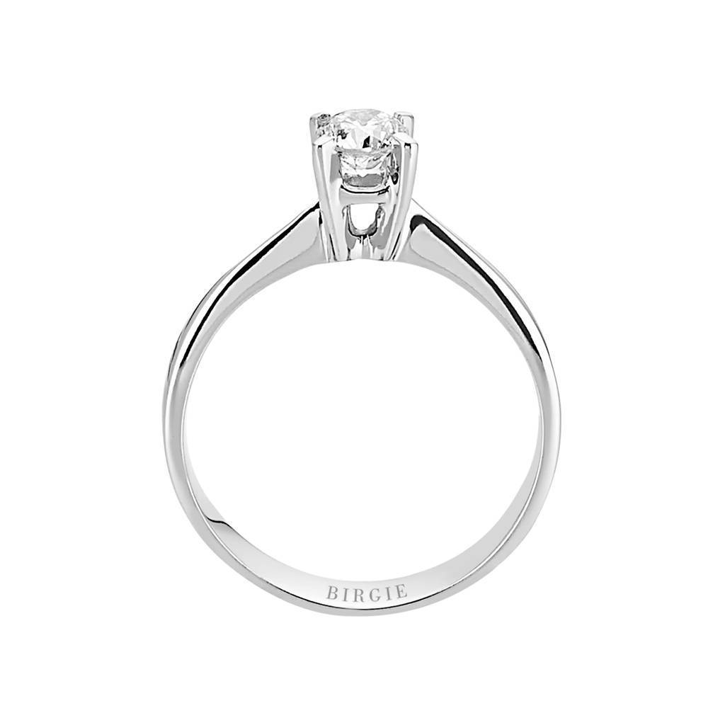 Bague solitaire diamant 0,41 carat