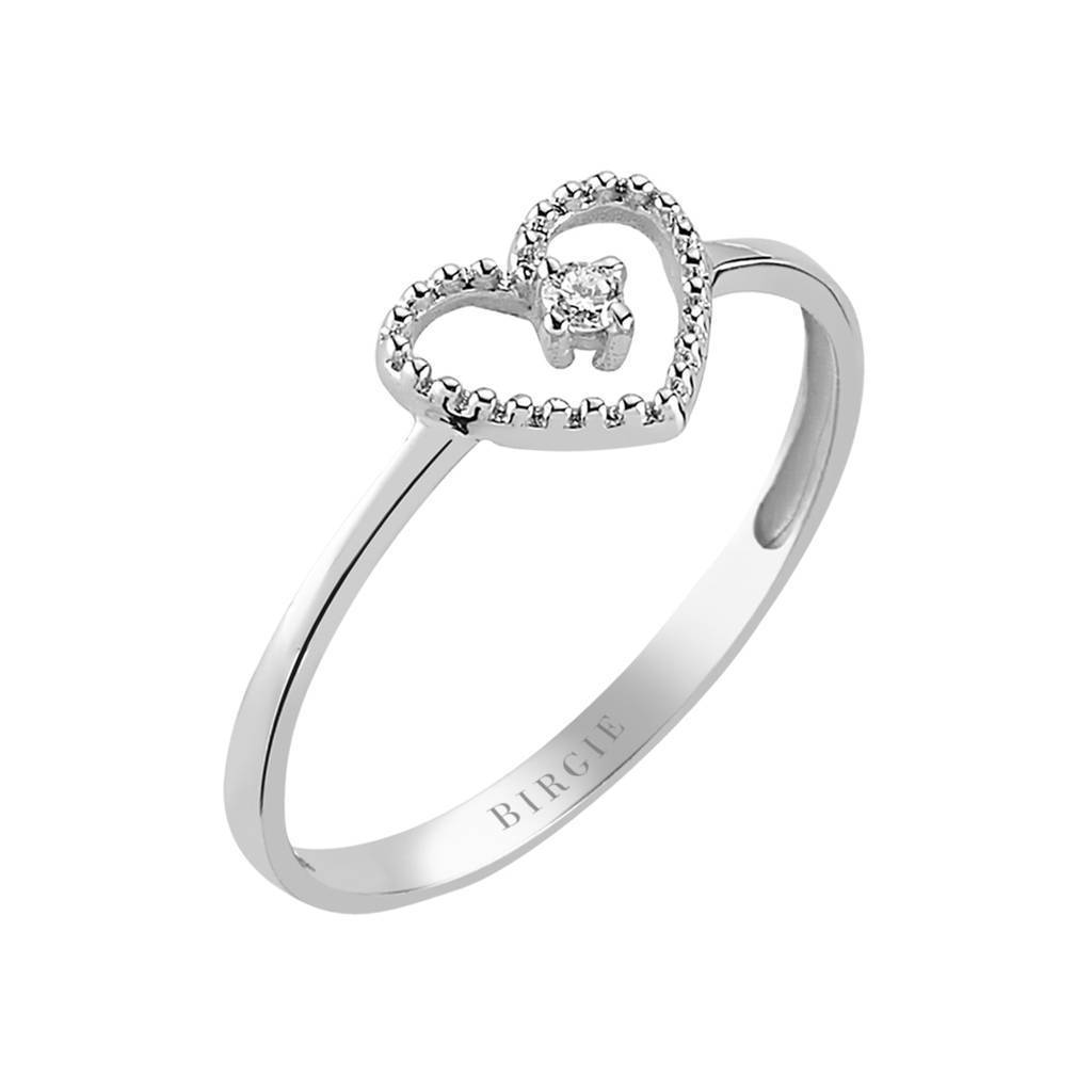 Bague solitaire diamant dans mon cœur