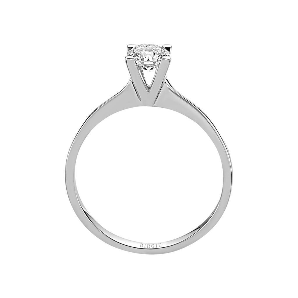 Bague solitaire diamant couleur G 0,49 carat