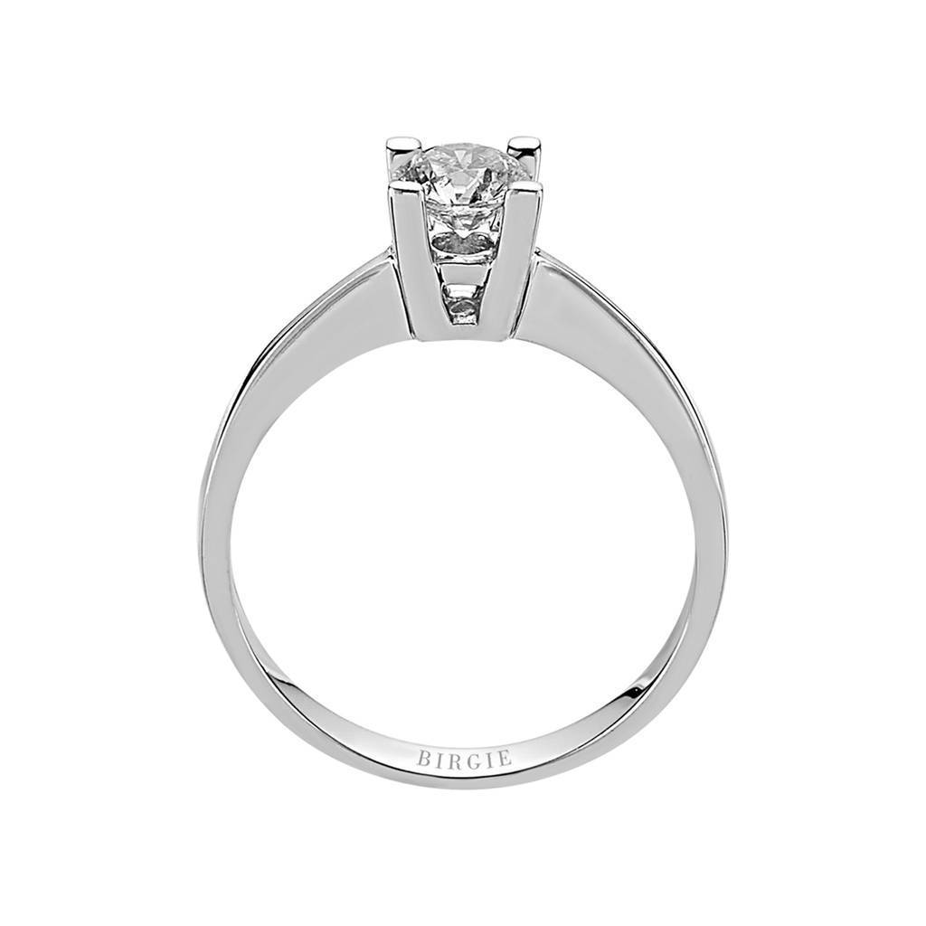 Bague solitaire diamant couleur F 0,50 carat