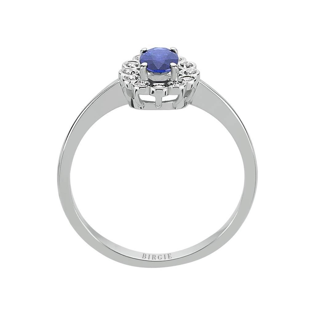 Oval Sapphire and Diamond Ring