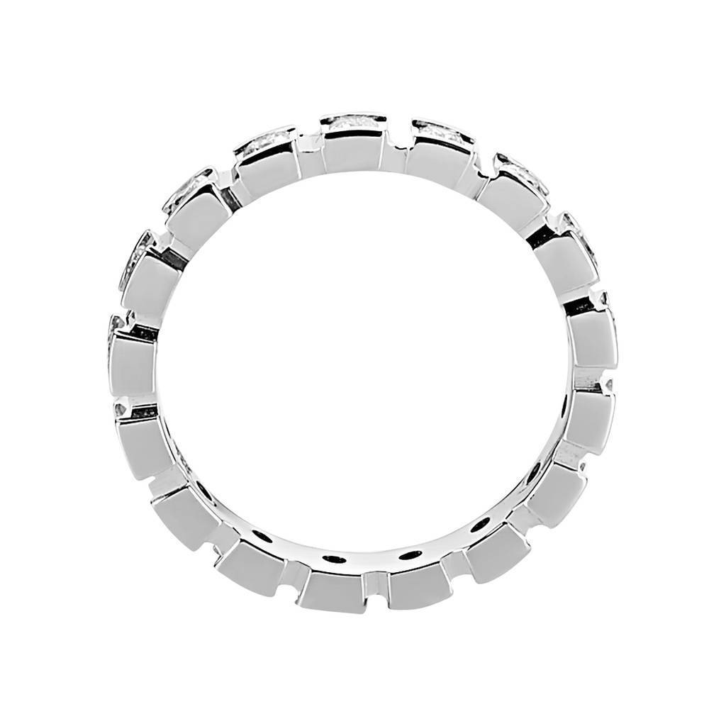 Bague de mariage d'éternité en diamant de 0,61 carat